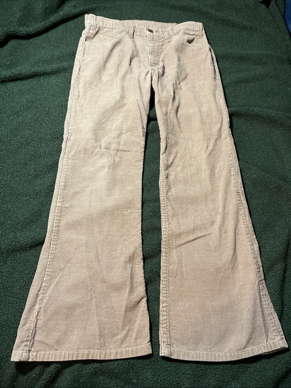 Vintage 70s Levi's 663 Bell Bottom Corduroy Pants USA 30” Tag 31 Read